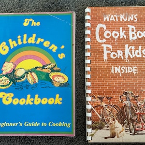 Two Vintage Kids Cookbooks / Retro Cookbooks for Children