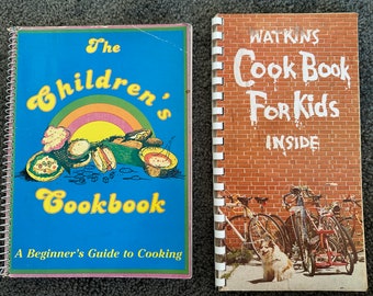 Deux livres de cuisine vintage pour enfants/livres de cuisine rétro pour enfants