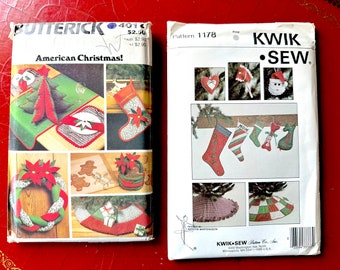 Dos patrones de manualidades navideñas de los años 80