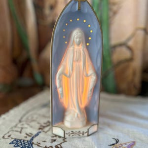 Sweet Little Light Up Keramische Mary / Mary Nachtlampje / Kleine Mary Tafellamp