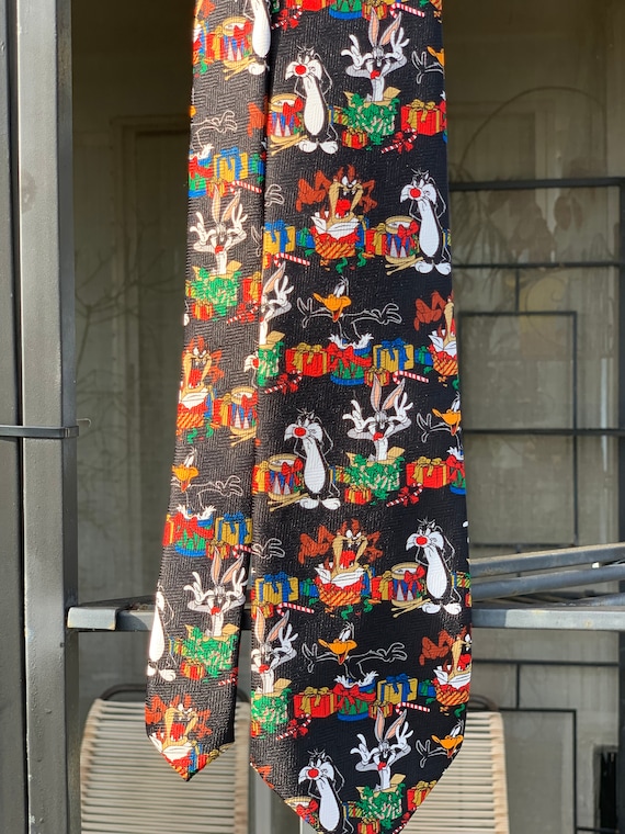 Vintage Looney Tunes Holiday Necktie, Your Choice: July 4th or