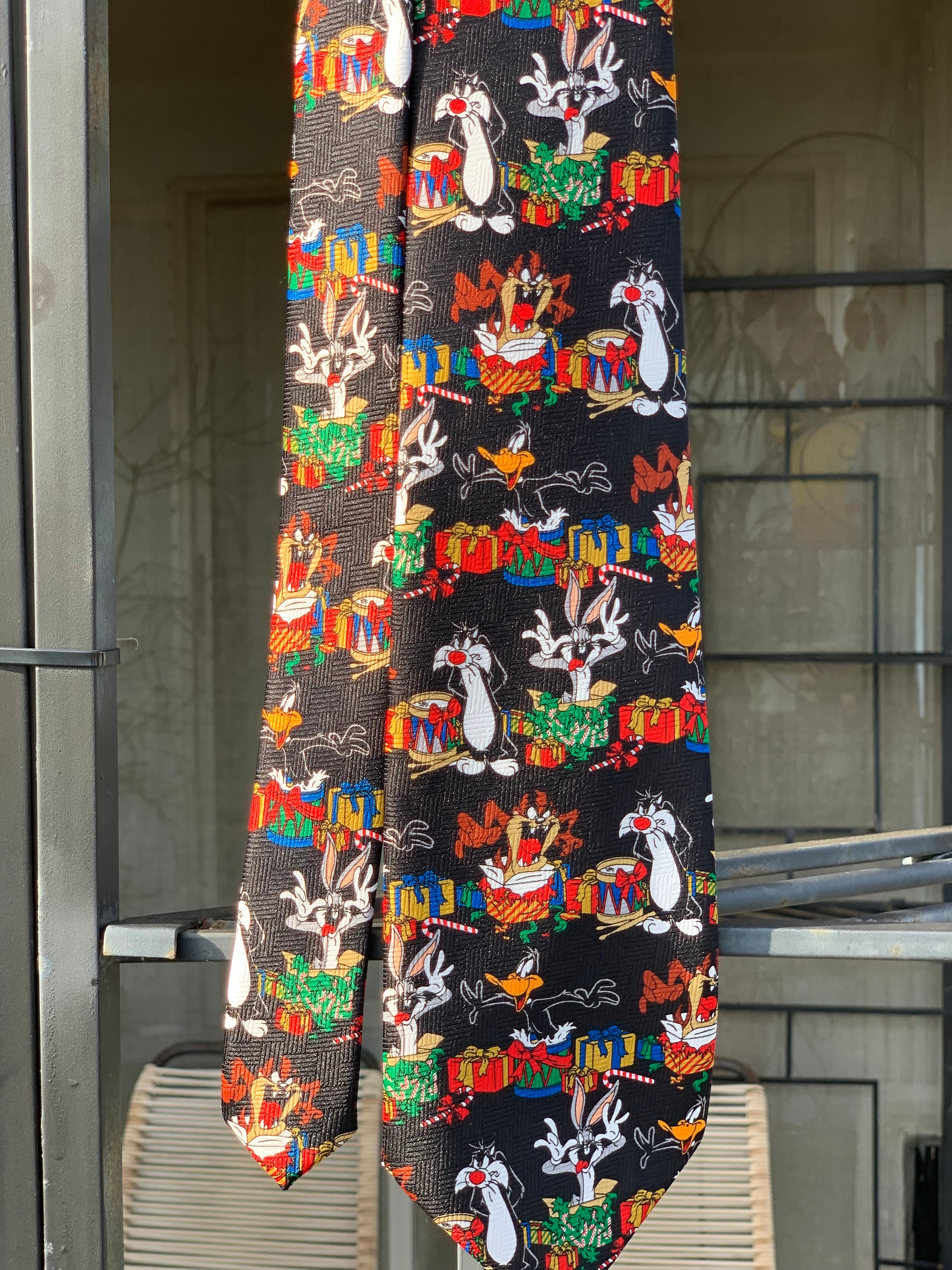 Vintage Looney Tunes Holiday Necktie, Your Choice: July 4th or
