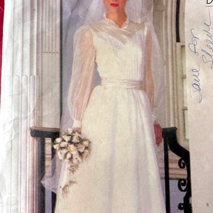 Vintage Vogue Hochzeitskleid Schnittmuster Größe 6 / Vintage Hochzeitskleid und Brautjungfer Kleid Schnittmuster Uncut by Vogue/Bellville/Sassoon