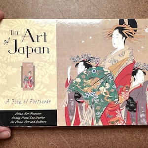 Vintage ansichtkaartenboek: "The Art of Japan" (één ansichtkaart ontbreekt) / 2002 / Chong-Moon Lee Centrum voor Aziatische kunst en cultuur