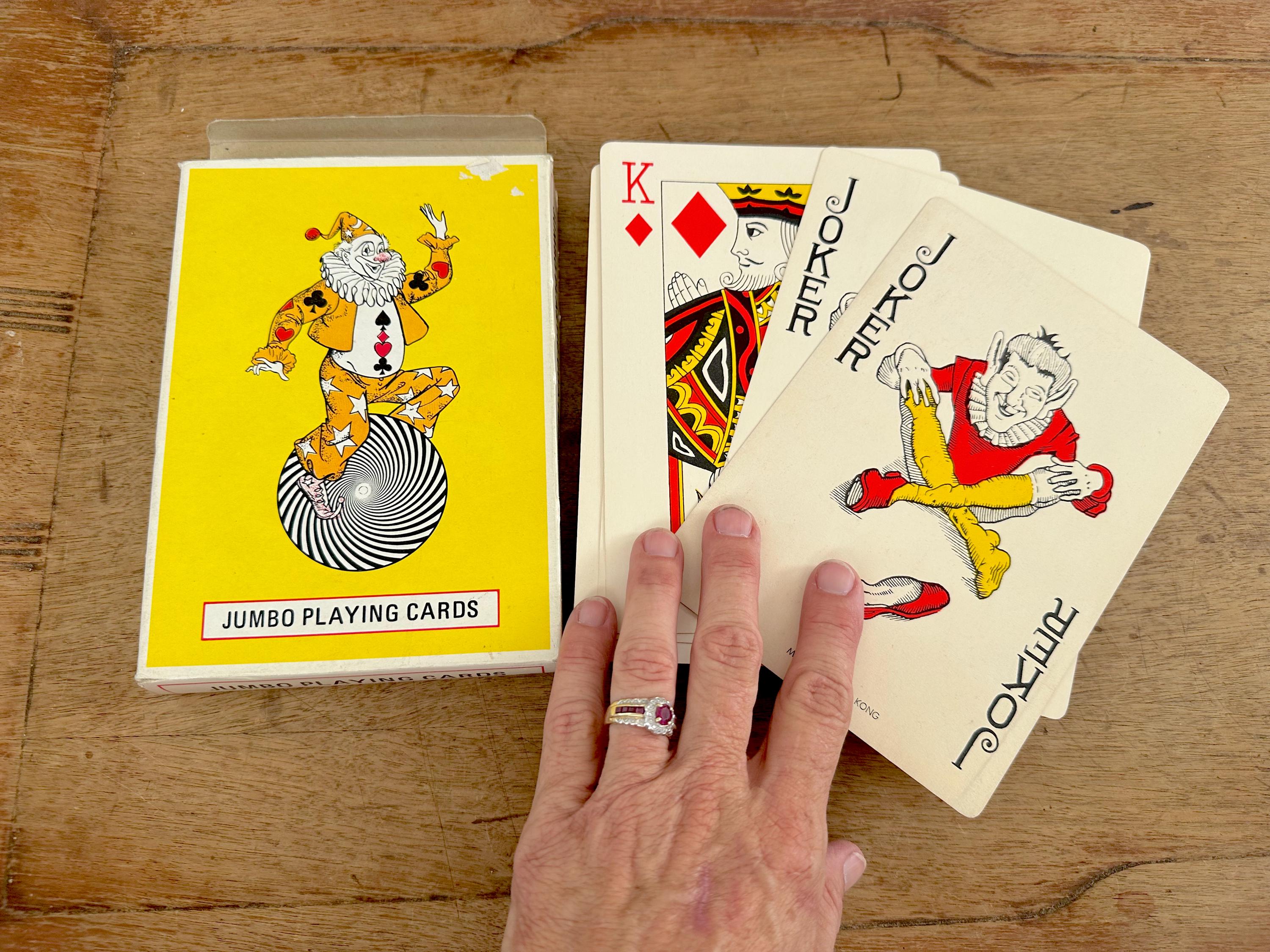 Vintage Jumbo Playing Cards - Etsy