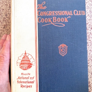 Ricettario del Congressional Club del 1927 con pubblicità e ricette antiche