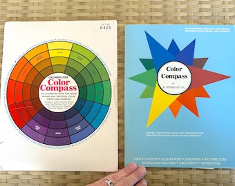 Grumbacher Color Compass / Complete Folio, Booklet & Color Wheel, Fourth Edition 1993