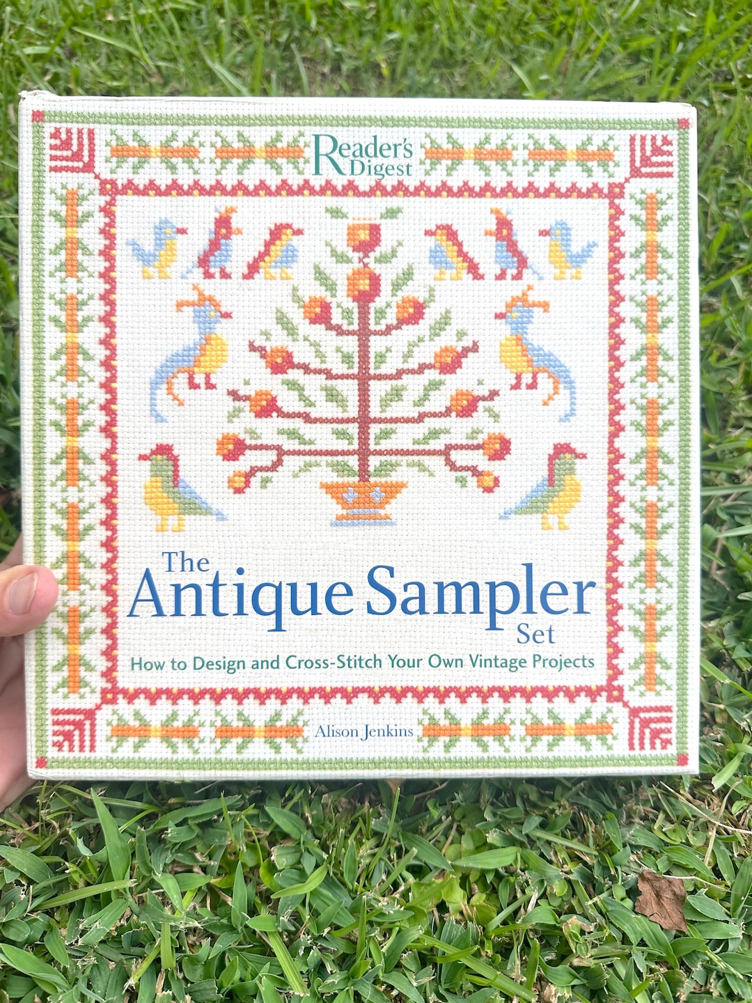 Antique Reproduction Sampler Patterns With Hoop, Floss, and Instruction ...