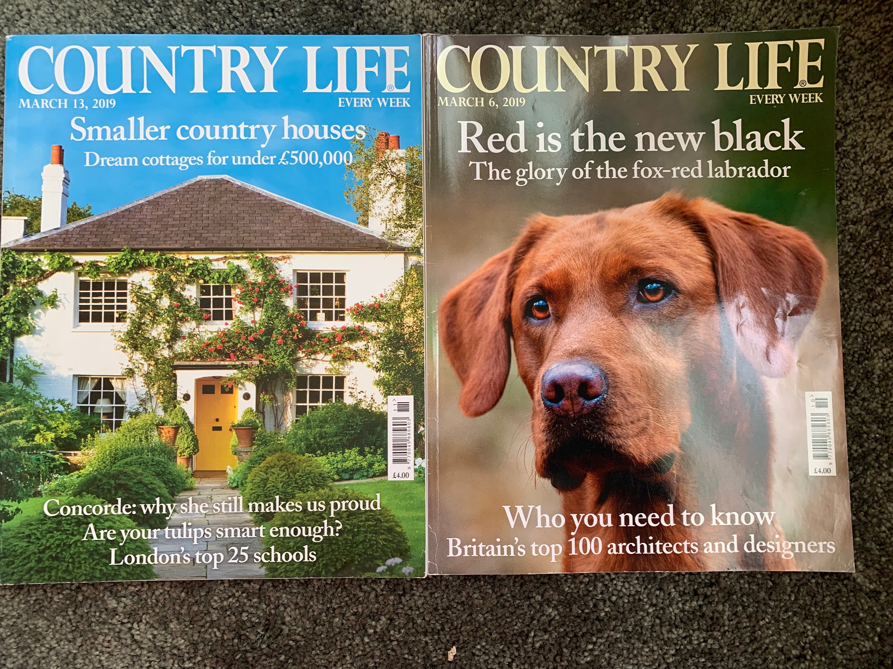 Country Life Magazine Back Issues / Lot of 6 Country Life UK / 