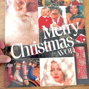 Vintage 1970er Jahre Avon Katalog / Weihnachten 1976 Avon Schmuck, Parfüm, Make-Up und Mehr in Retro Werbung