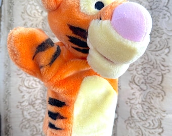 Tigger Vintage Plush Hand Puppet / Winnie the Pooh Puppet