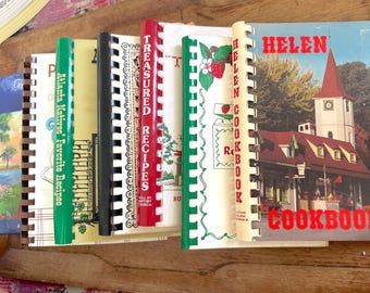 Vintage Spiral Cookbooks from Georgia Your Choice: Atlanta, Savannah, Helen, Hartwell, Royston