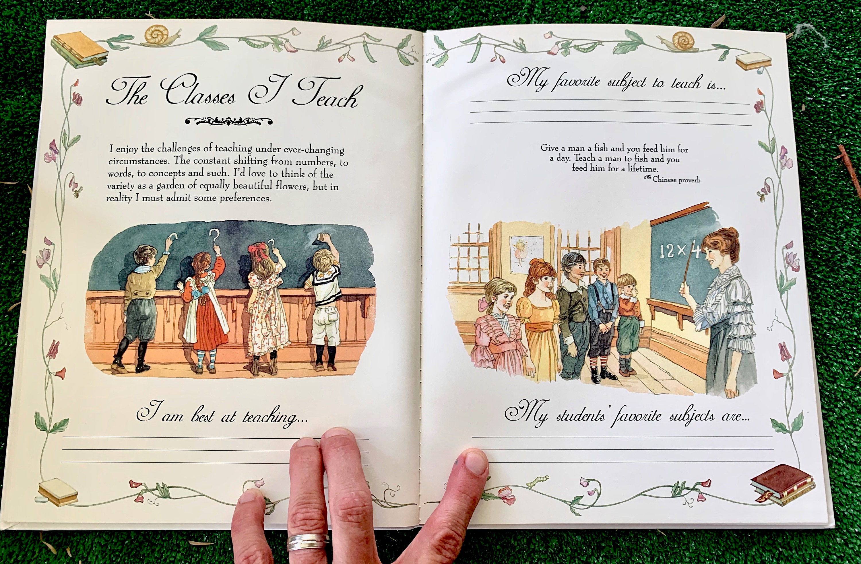 Vintage Pop-up Book for Teacher / Vintage Teacher Memory Book / Teacher  Scrapbook / Absolutely Amazing Gift 