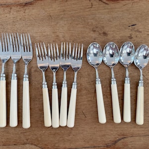 Stanley Roberts Spectrum Ivory Stainless Flatware Replacements Sold Individually: Dinner Fork, Salad Fork, or Teaspoon Imperfect