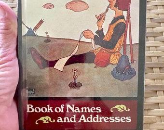 1980 Metropolitan Museum of Art Address Book Featuring Edmund Dulac A to Z Illustrations and Text, Unused