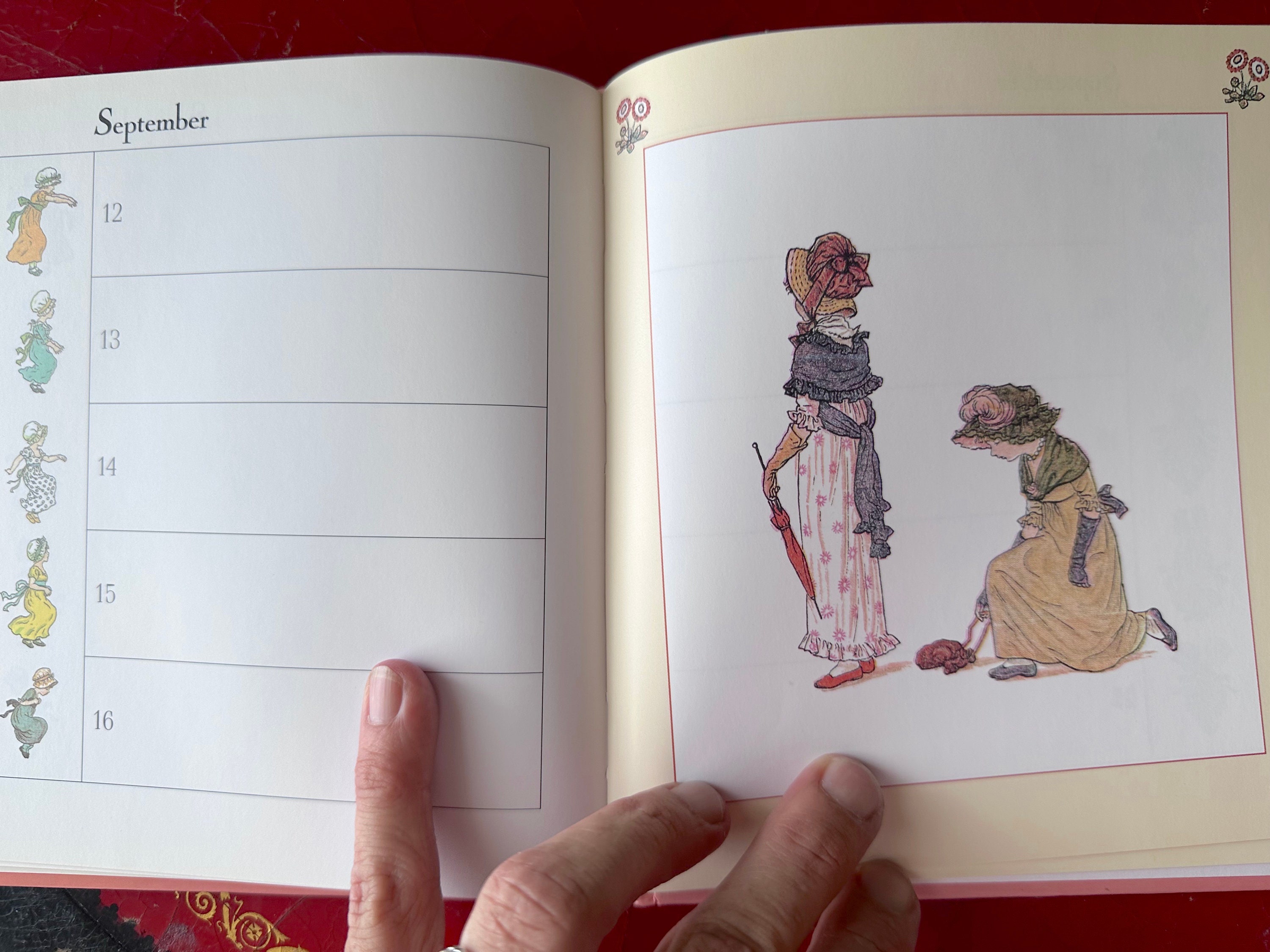 Vintage Kate Greenaway Birthday Book With Kate Greenaway