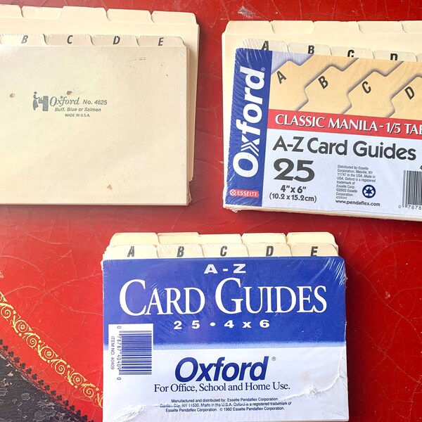 Index Card Dividers - Etsy