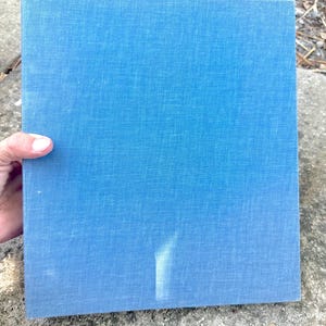 Vintage Blue Denim Binder in Very Nice Condition 1.5&quot;