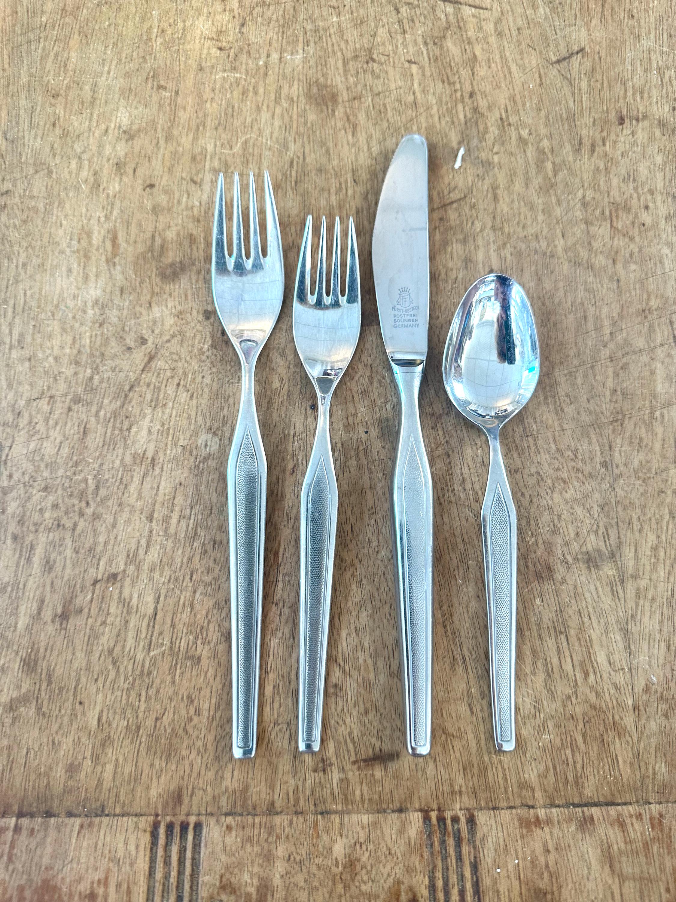 Vintage Furst-besteck Rostrfrei Solingen Germany Silverware Replacements by the Piece Sold Individually