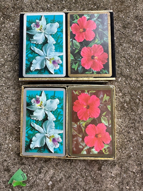 Vintage Congress Playing Cards Double Deck in Box Featuring