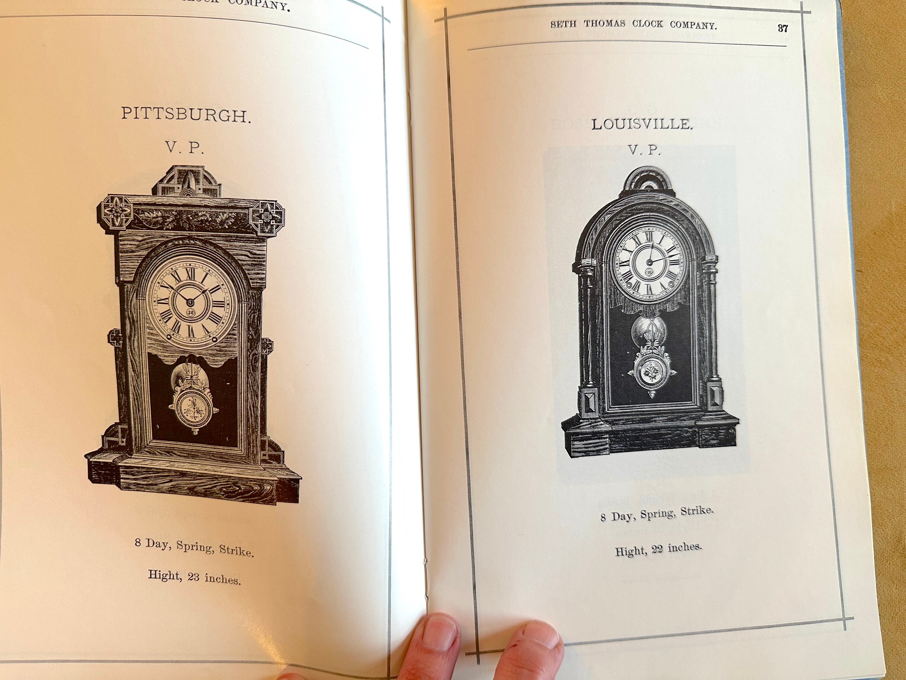 Vintage Seth Thomas Antique Clock Catalog Reprint - Etsy