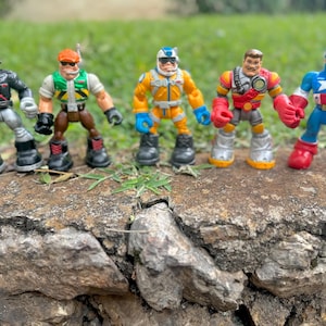 Vintage Rescue Heroes Lot of 5 / Fisher Price Rescue Heroes Well Worn