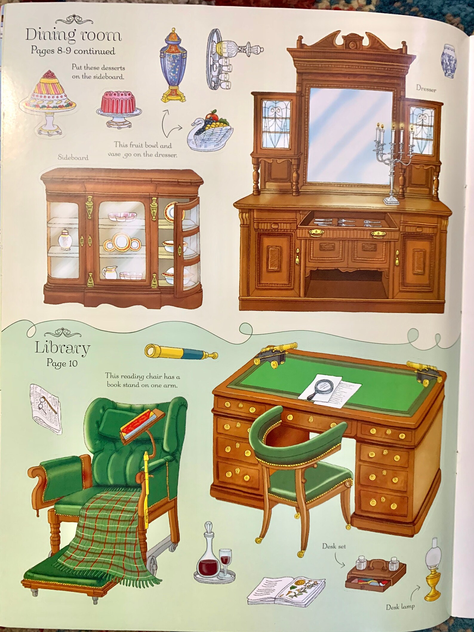 Dollhouse Sticker Book / Victorian Doll House Sticker Book / Etsy