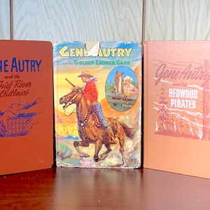 Three Gene Autry Hardcovers by Whitman / Late 40s, Early 50s Gene Autry Books, Whitman Editions in Good Condition, Lot of 3