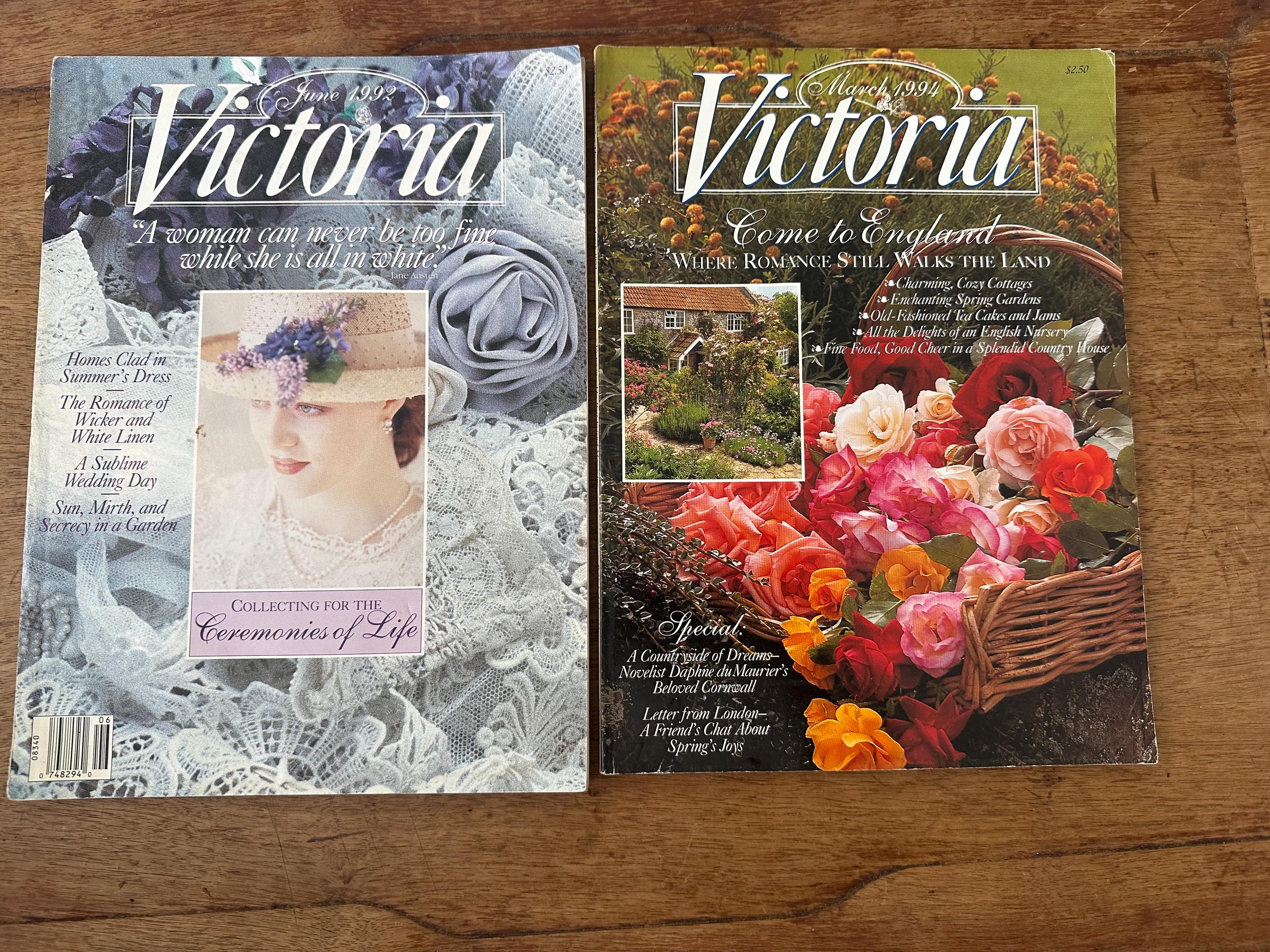 Vintage Victoria Magazine Issues From 1989-1999 / Your Choice of