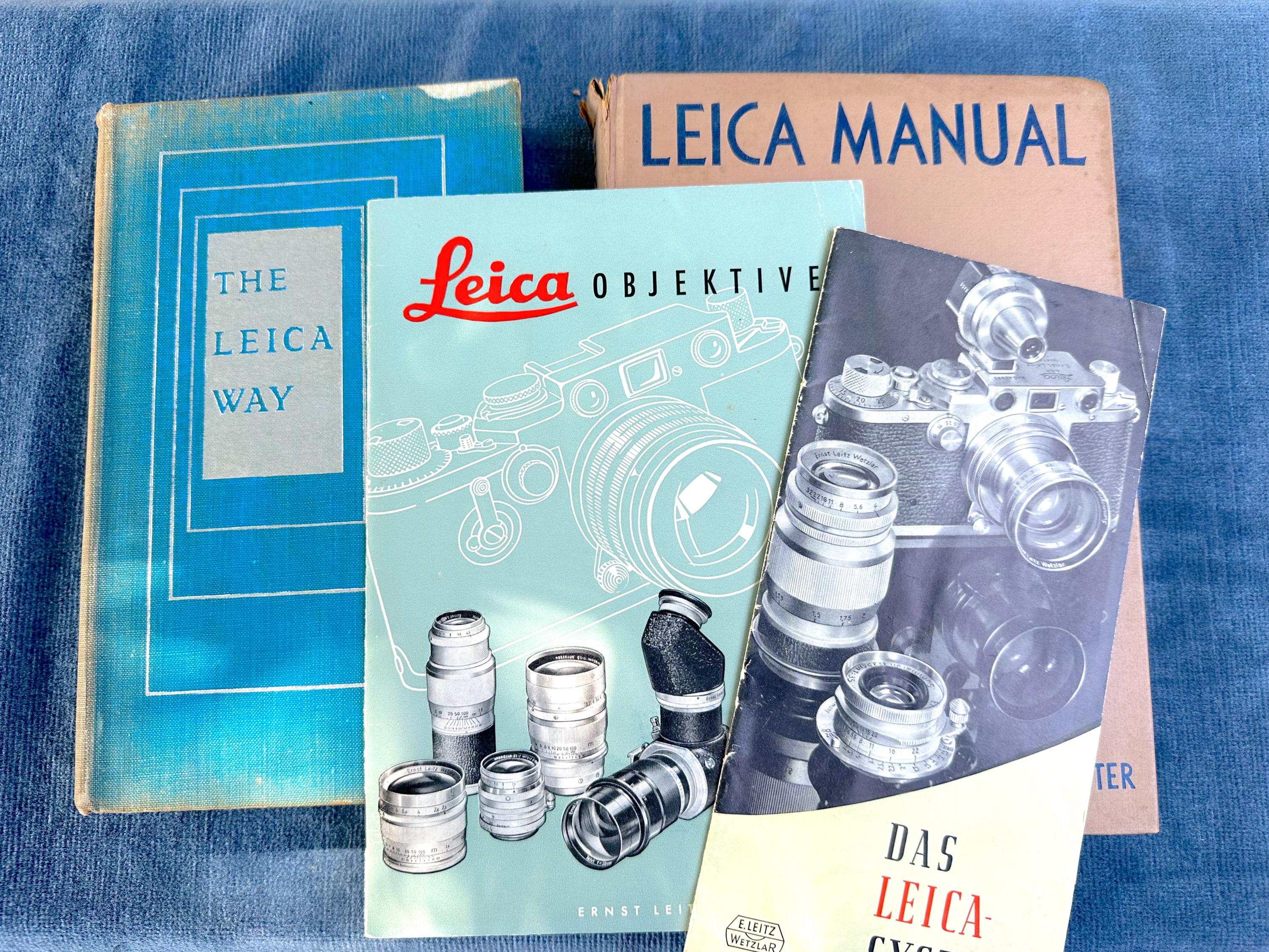Vintage 1950s Leica Camera Manuals & Pamphlets - German Editions