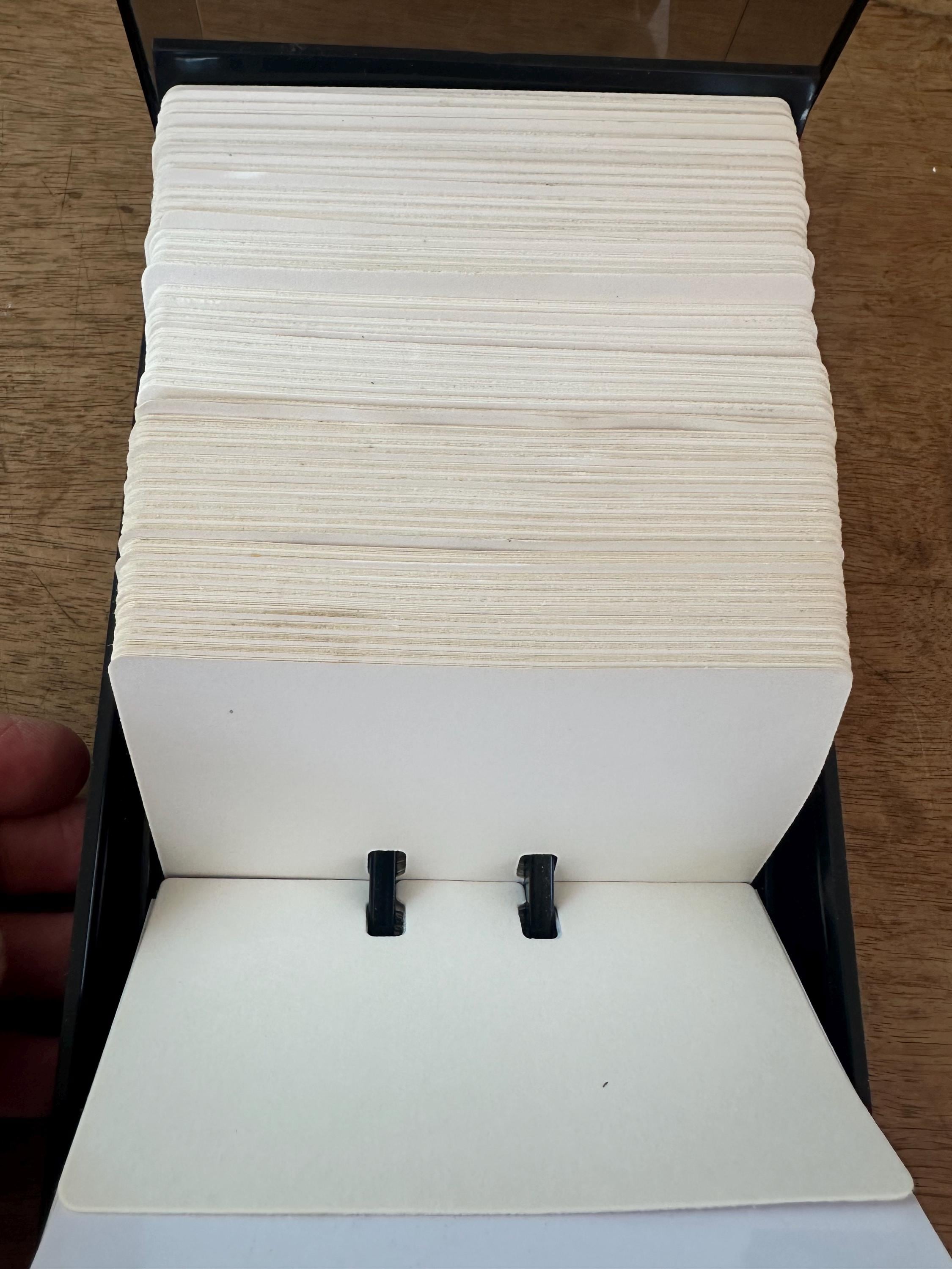 Vintage Rolodex With Dividers and Cards Plus Lucite Lift-up Lid