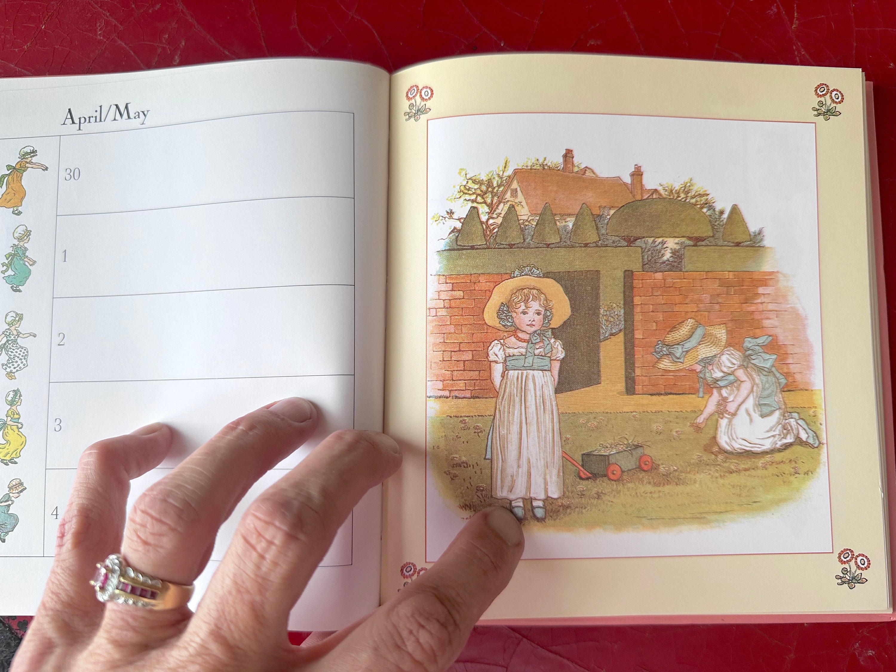 Vintage Kate Greenaway Birthday Book With Kate Greenaway