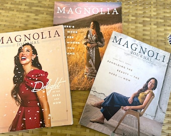 Magnolia Journal Issues 18, 21, and 28 / Lot of Three Past Issues of Magnolia Journal