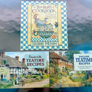 Drei kleine Vintage Teatime Kochbücher / Rezepte für Tee: