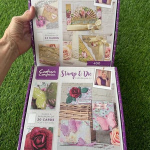 Kit de corte e vinco Crafter's Companion Edgeables com ponta ou kit para fazer cartões Stamp & Die com ponta