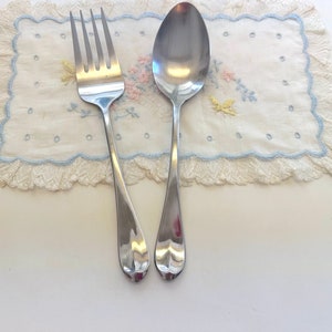 Vintage Mikasa Serving Fork and Spoon