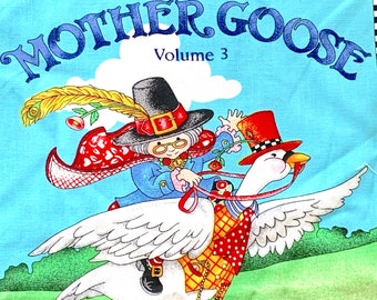 Mary Engelbreit&#39;s Mother Goose / Cut and Sew Fabric for Soft Baby Book / Easy Sewing Project for Baby