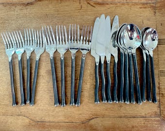 Vintage Gorham Sterling Silver Stardust Salad Forks Mid Century