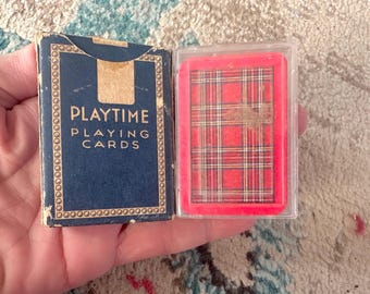 Two Vintage Miniature Playing Card Decks