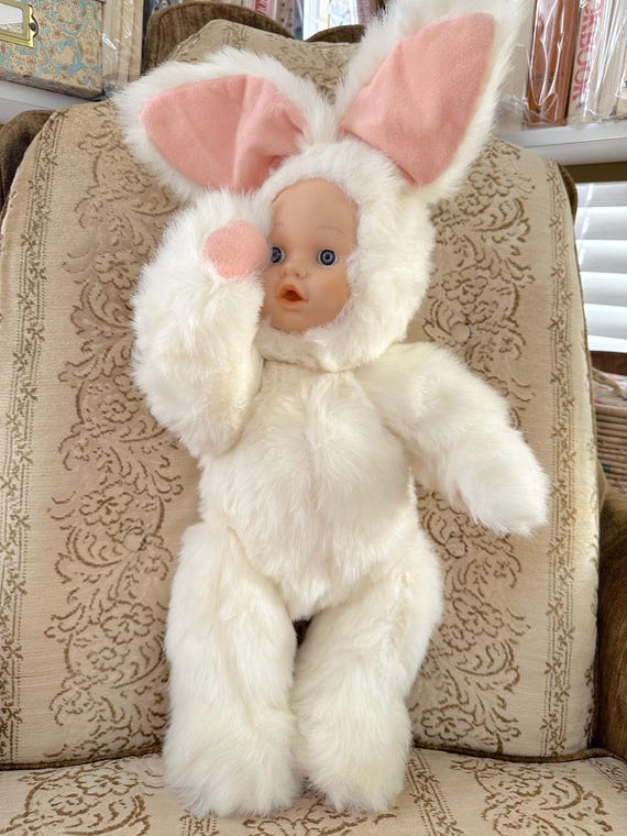 Rabbit baby doll hotsell