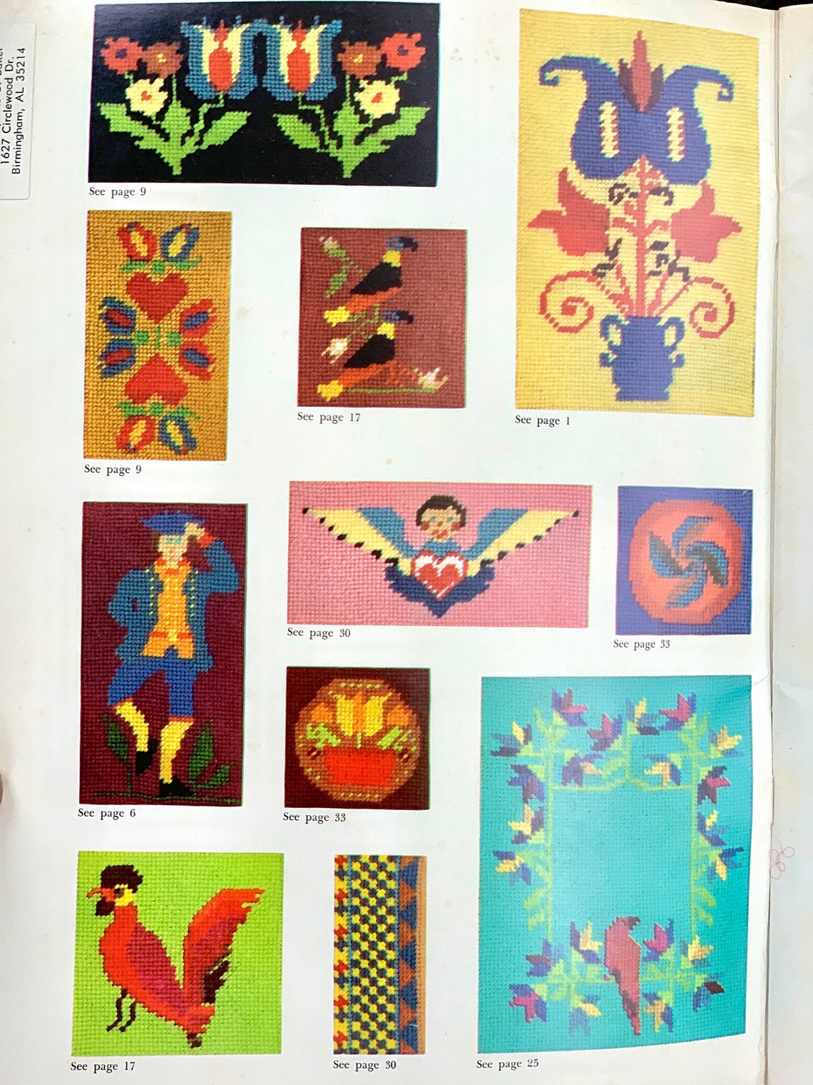 Vintage Charted Needlework Template Books Pennsylvania Dutch Etsy