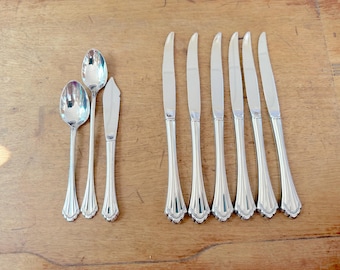 Coltelli seghettati Oneida Community Marquette, cucchiaino da tè, cucchiaino da tè freddo o cucchiaio da burro