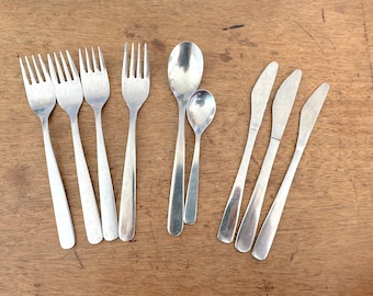 Vintage China Airlines CAL Teaspoons Set of 3 Vintage First Class