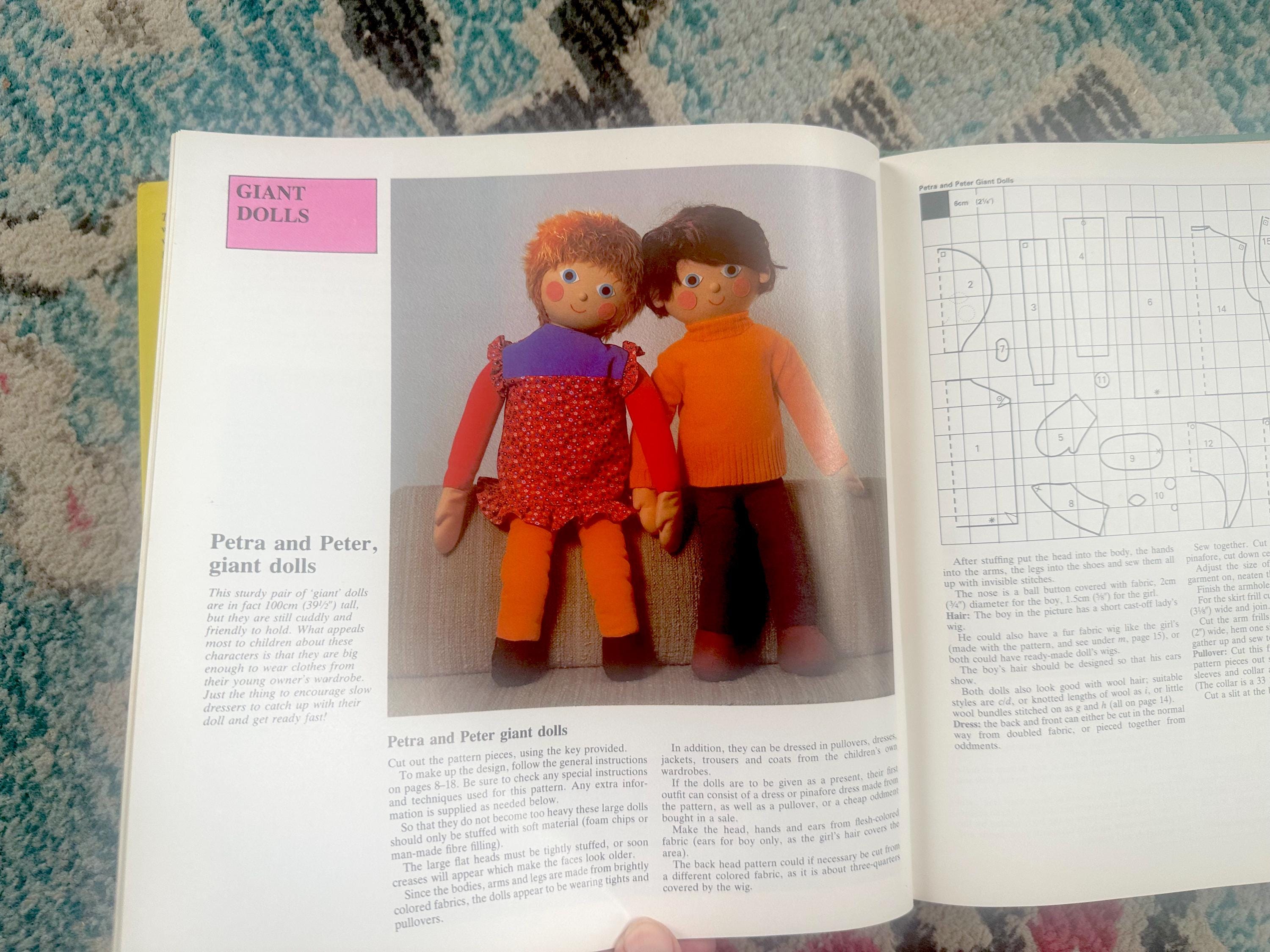 Vintage Stofftier Schnittmusterbücher: Baby & Kleinkind Puppen
