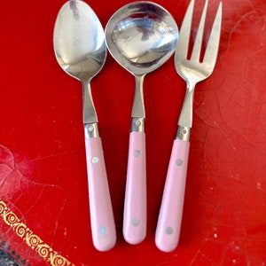 Lifetime Stainless Thailand Paris Pracht Roze / Serveergerei Set van drie