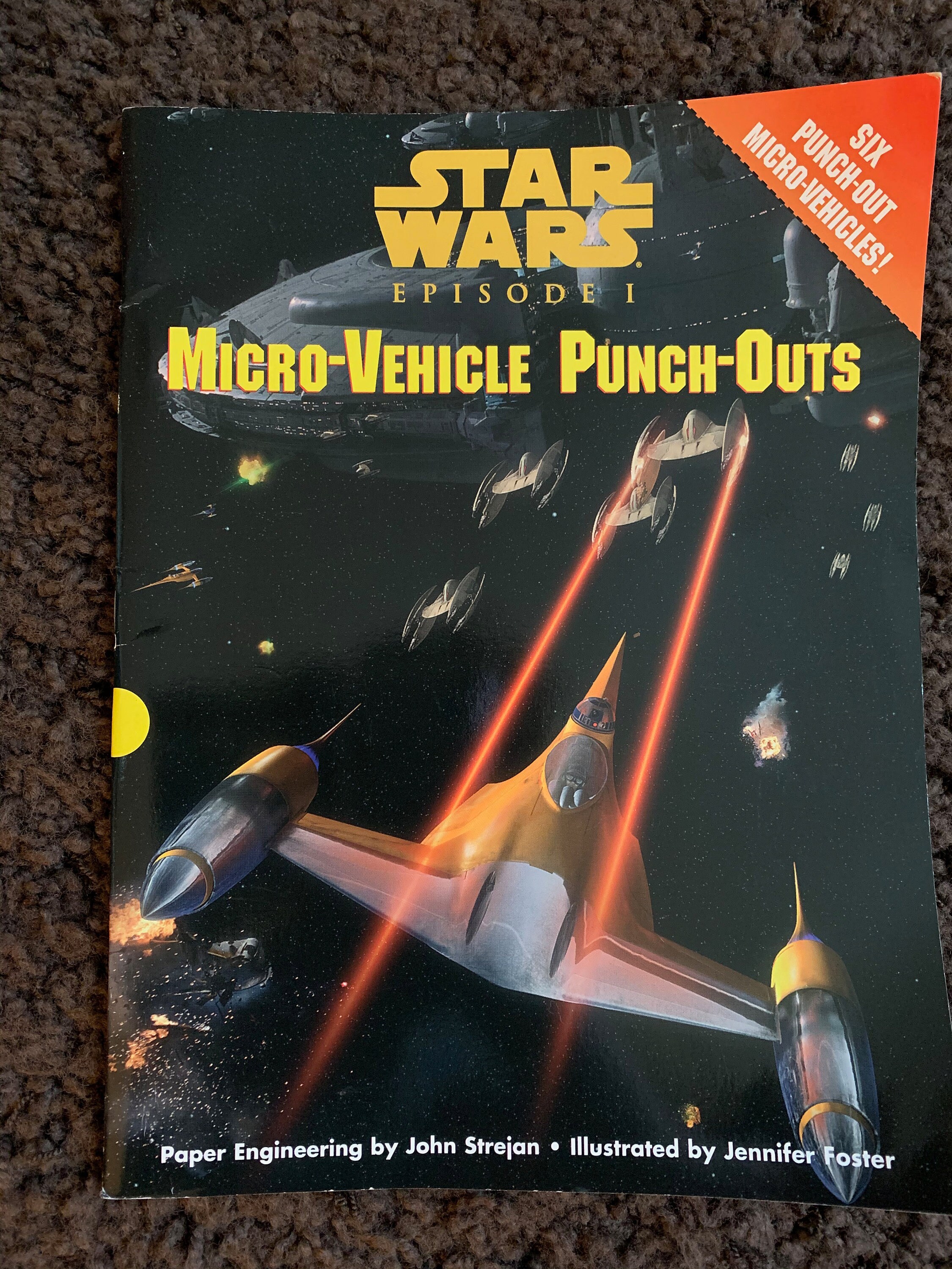 Vintage Star Wars Episode I Punch Out Book, 1999 Starship