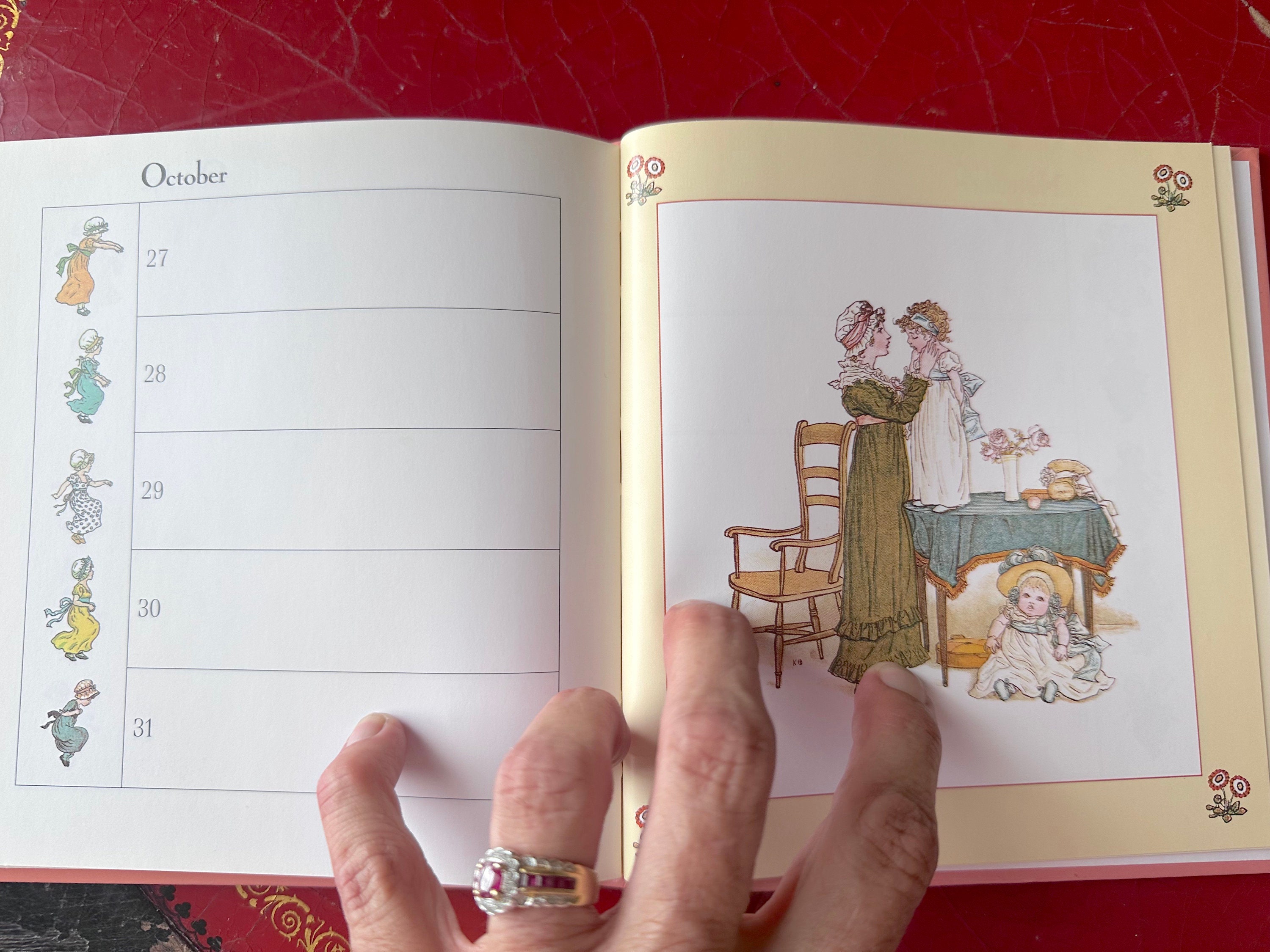 Vintage Kate Greenaway Birthday Book With Kate Greenaway