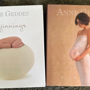 Two Oversized Ann Geddes Photography Books: &quot;Pure&quot; and &quot;Beginnings&quot;