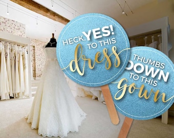 Say yes to the dress blue paddles signs instant download powder blue glitter dress shopping paddles signs wedding printable digital download