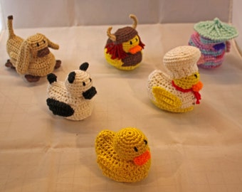 PATTERN:  Cruising Ducks Crochet Toys - flock 4